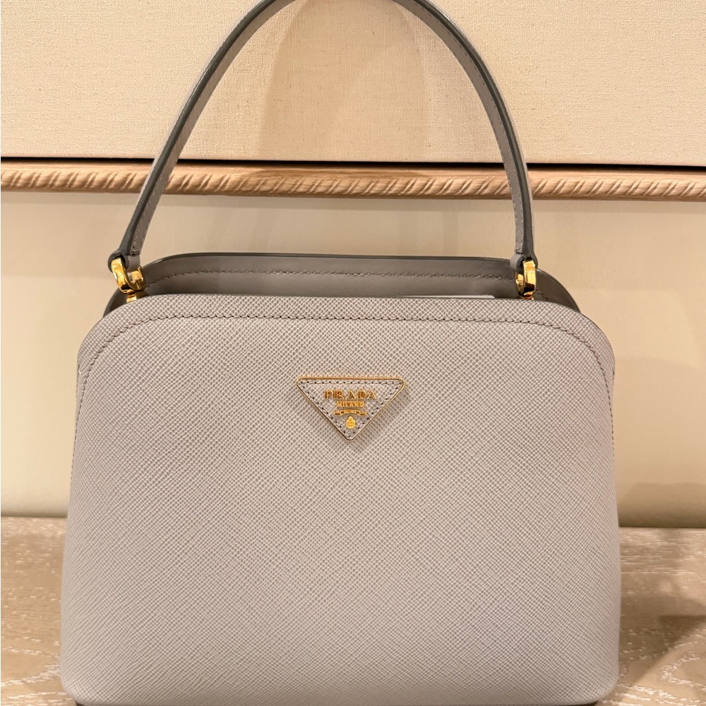 Prada Saffiano Matinee Medium Top Handle Bag - Picture 2 of 10